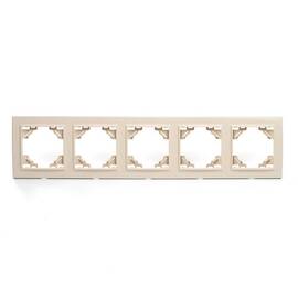 Рамка 5-постовая Stekker Эрна слоновая кость PFR00-9005-02 39621