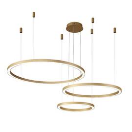 Подвесной светодиодный светильник Crystal Lux Fortuna SP158W Led Gold