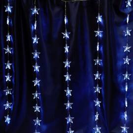 Светодиодная гирлянда Feron Занавес Звездочки 230V 5000K холодный белый 8 режимов CL25 48608