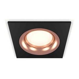 Комплект встраиваемого светильника Ambrella light Techno Spot XC7632006 SBK/PPG черный песок/золото розовое полированное (C7632, N7015)
