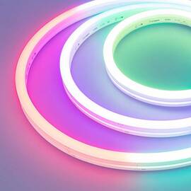 Гибкий неон Arlight 7,2W/m 84Led/m 5060SMD разноцветная 5M SPI Moonlight-Side-B84-12x17mm 24V RGB-PX