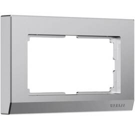 Рамка Werkel Stark для двойной розетки серебро W0081865 4690389194986