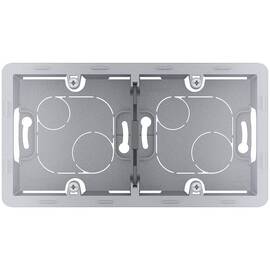 Коробка накладного монтажа - 2 поста - INSPIRIA - алюминий