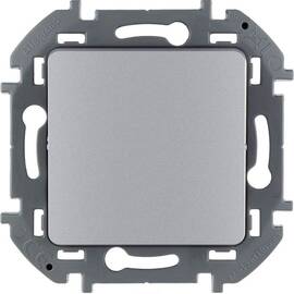 Переключатель промежуточный - винтовые клеммы - INSPIRIA - 10 AX - 250 В~ - алюминий