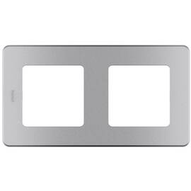 Рамка - 2 поста - INSPIRIA - алюминий