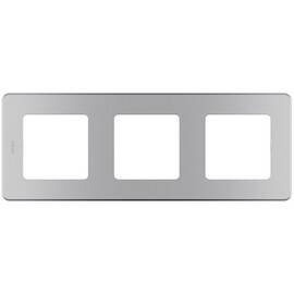 Рамка - 3 поста - INSPIRIA - алюминий