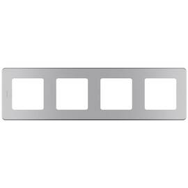 Рамка - 4 поста - INSPIRIA - алюминий