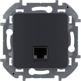 Информационная розетка RJ 45 - категория 5e - UTP - INSPIRIA - антрацит