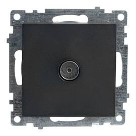 Розетка телевизионная TV Stekker Катрин графит GLS00-7108-06 49419