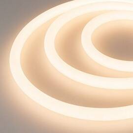 Гибкий неон Arlight8,6W/m 560LED/m CSPSMD теплый белый 5M MOONLIGHT-TOP-X560-D13mm 24V Warm2700 360deg 039552