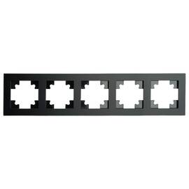 Рамка 5-постовая Stekker Катрин черный матовый GFR00-7005-05М 49604