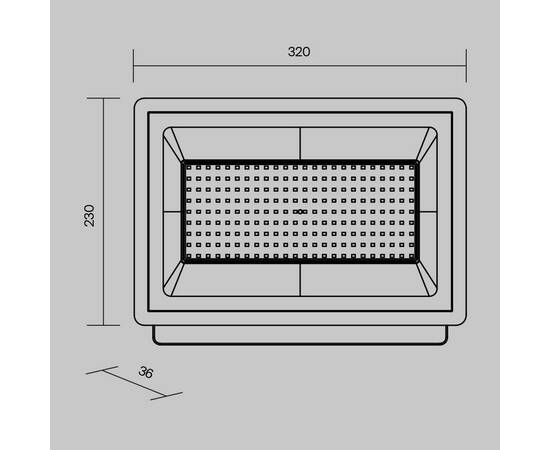 Прожектор светодиодный Maytoni Flood 150W 6500K FL001-L150B6K, изображение 2