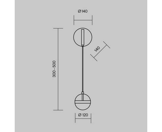 Бра Maytoni Area MOD295WL-L12BBS3K, изображение 2