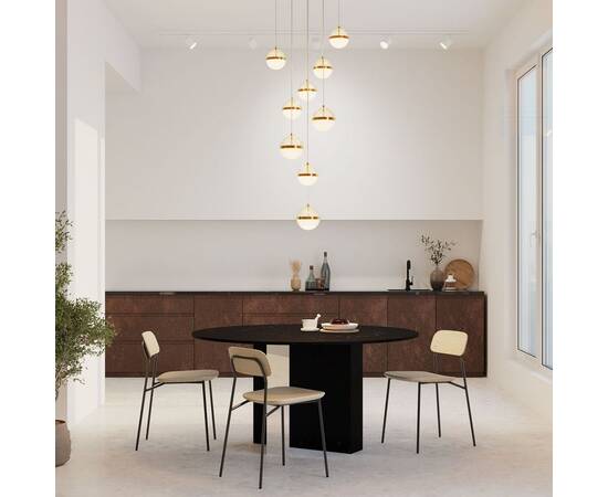 Подвесная светодиодная люстра Maytoni Area MOD295PL-L120BBS3K, изображение 7