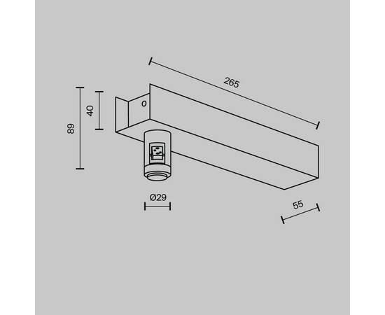 Основание настенное для блока питания Maytoni Flarity TRA155CW-BB-B, изображение 2