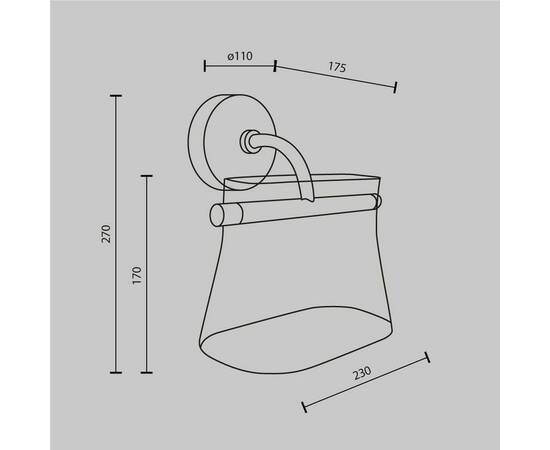 Бра Maytoni Cabaret MOD170WL-L8BS3K2, изображение 2