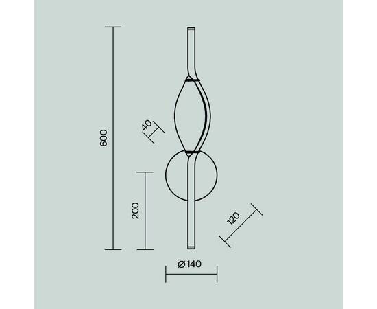 Бра Maytoni Foresight MOD347WL-L8BS3K, изображение 2