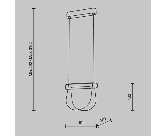 Подвесной светодиодный светильник Maytoni Fluffy MOD319PL-L5B3K, изображение 2