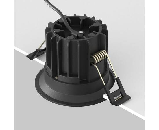 Встраиваемый светодиодный светильник Maytoni Technical Round DL058-12W-DTW-B, изображение 4