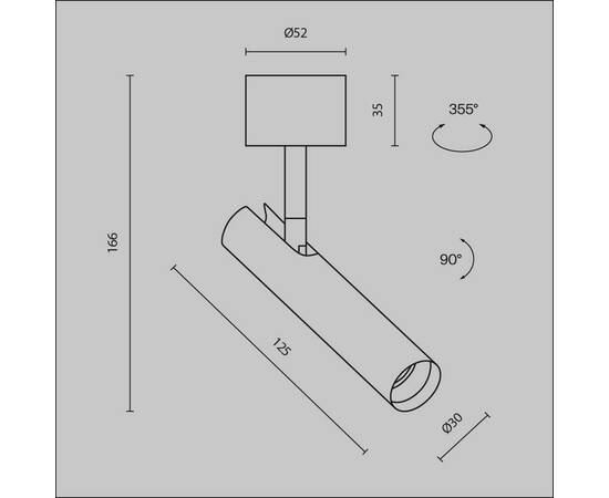 Светодиодный спот Maytoni Technical Focus T C141CL-L125-6W4K-B, изображение 2