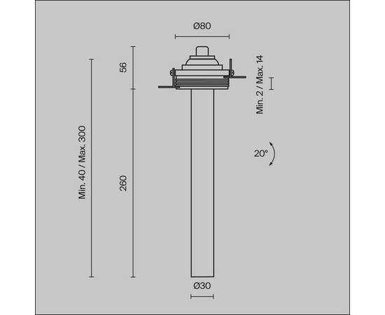 Встраиваемый светодиодный спот Maytoni Technical Focus T C140TRS-L300-7W4K-W, изображение 2