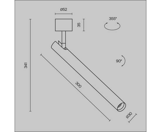 Светодиодный спот Maytoni Technical Focus T C141CL-L300-6W4K-BBS, изображение 2