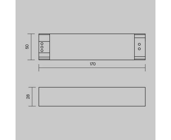 Блок питания Maytoni Magnetic track system 48V 100W IP20 2A PSL005-100W-48V-IP20, изображение 2