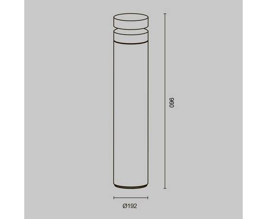 Уличный светодиодный светильник Maytoni Betone O469FL-L20CM3K1, изображение 2