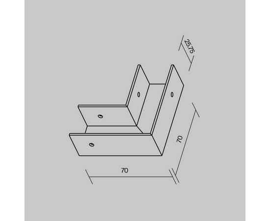 Коннектор L-образный Maytoni Elasity IP O-TR001-AC90, изображение 2