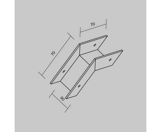 Коннектор L-образный внешний Maytoni Elasity IP O-TR001-OC, изображение 2