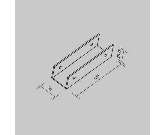 Коннектор прямой Maytoni Elasity IP O-TR001-SC180, изображение 2