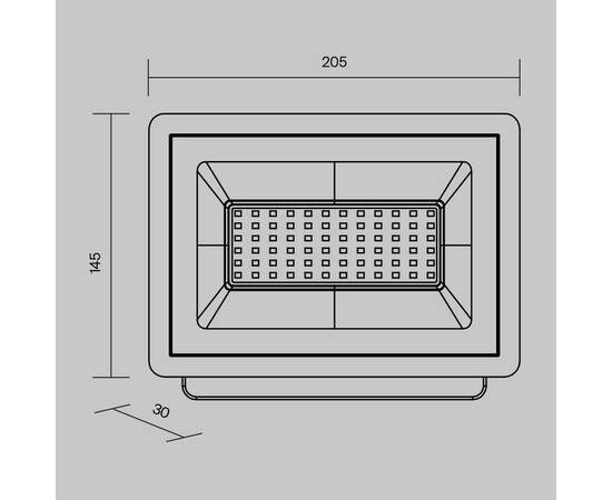 Прожектор светодиодный Maytoni Flood 50W 6500K FL001-L50B6K, изображение 2