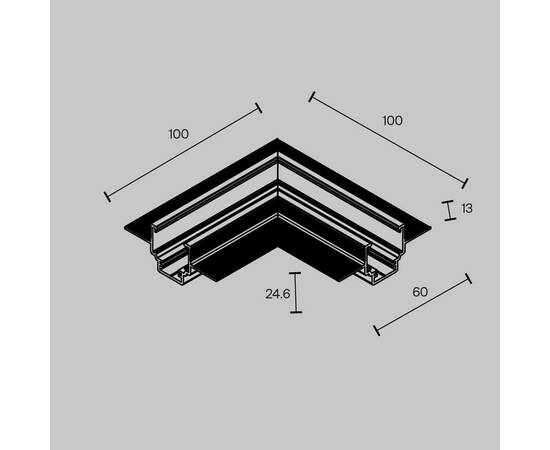 Коннектор L-образный встраиваемый Maytoni Exility TRAM034CL-42W, изображение 2