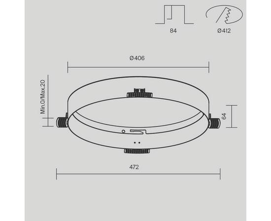 Основание для встраиваемого светильника Maytoni DLA032-TRS45-W, изображение 2