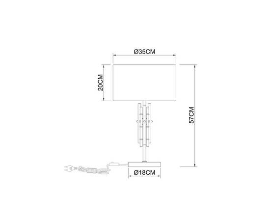 Настольная лампа Arte Lamp Taygeta A4097LT-1CC, изображение 2