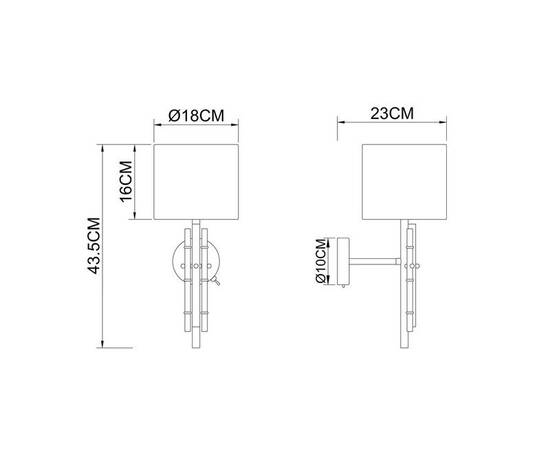 Бра Arte Lamp Taygeta A4097AP-1CC, изображение 2