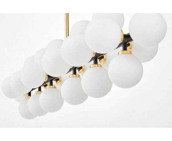 Подвесная люстра Lumina Deco Marsiada LDP 6033-24 BK+GD, изображение 2