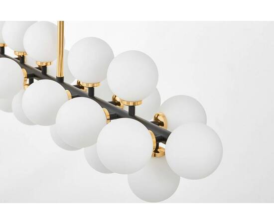 Подвесная люстра Lumina Deco Marsiada LDP 6033-24 BK+GD, изображение 3