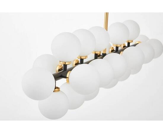 Подвесная люстра Lumina Deco Marsiada LDP 6033-24 BK+GD, изображение 4