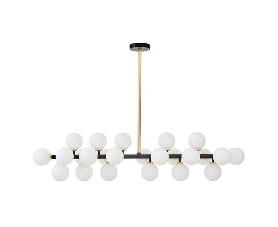 Подвесная люстра Lumina Deco Marsiada LDP 6033-24 BK+GD, изображение 5