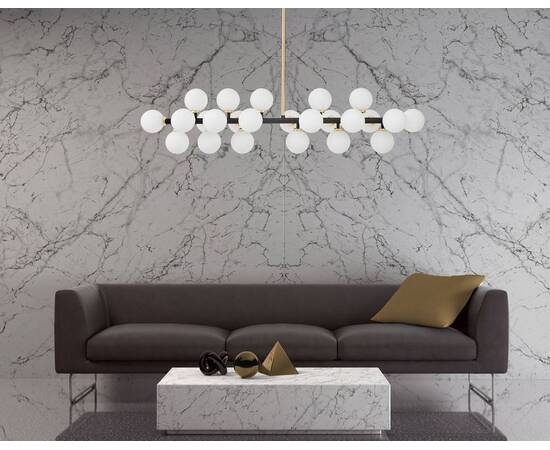 Подвесная люстра Lumina Deco Marsiada LDP 6033-24 BK+GD, изображение 6