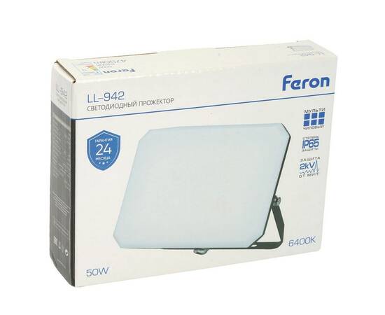 Светодиодный прожектор Feron LL-942 50W 6400K 51045, изображение 2