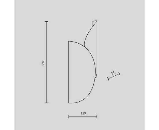 Настенный светильник Maytoni Organic MOD225WL-02B2, изображение 2
