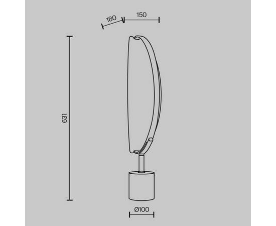Настольная лампа Maytoni Breeze MOD281TL-L15BS3K, изображение 2