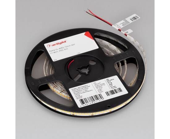 Светодиодная лента Arlight 11W/m 252Led/m 2835SMD дневной белый 5M UL-A252-10mm 24V Day5000 042316, изображение 3