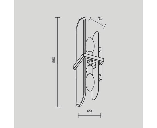 Бра Maytoni Marmo MOD099WL-02G, изображение 2