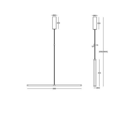 Подвесной светодиодный светильник Maytoni Supersymmetry P096PL-L11WK1, изображение 2