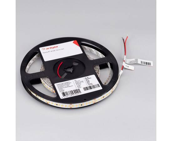 Светодиодная лента Arlight 17W/m 168Led/m 2835SMD холодный белый 5M RT-A168-10mm 24V Cool 8K 019092(2), изображение 2