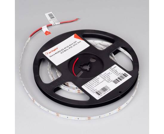 Светодиодная лента Arlight 6,5W/m 120Led/m 2216SMD теплый белый 5M MICROLED-M120-8mm 24V Warm3500 040585, изображение 2