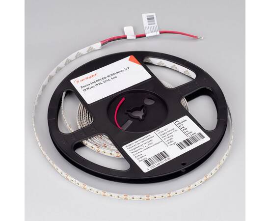 Светодиодная лента Arlight 8W/m 300Led/m 2216SMD холодный белый 5M MICROLED-M300-8mm 24V Cool 8K 028617(2), изображение 2